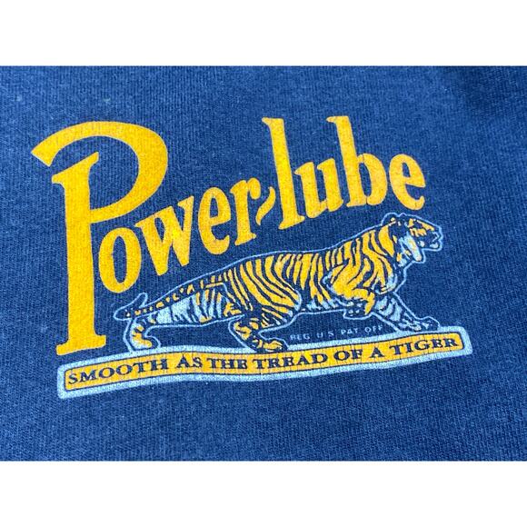 Vintage Rare Powerlube Motor Oil - Graphic Cotton T Shirt Short size XL - Picture 7 of 10